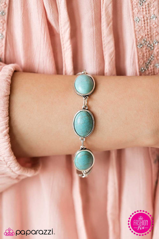 Pulsera Paparazzi ~ Piedra Equinox - Azul