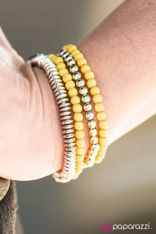 Paparazzi Bracelet ~ Color Coordination  - Yellow