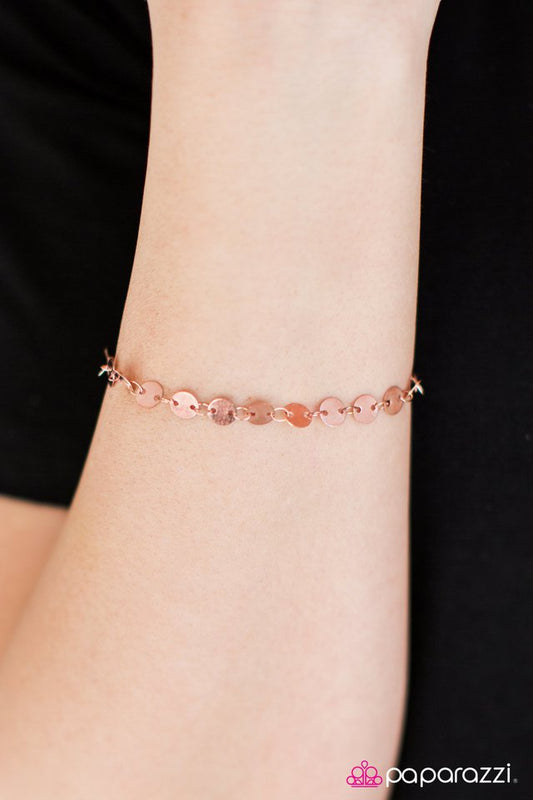 Paparazzi Bracelet ~ Spotlight Social - Copper