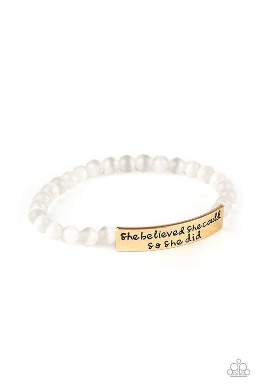 Paparazzi Bracelet ~ So She Did - Gold