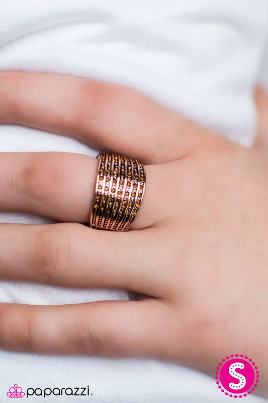 Paparazzi Ring ~ City Storm - Copper