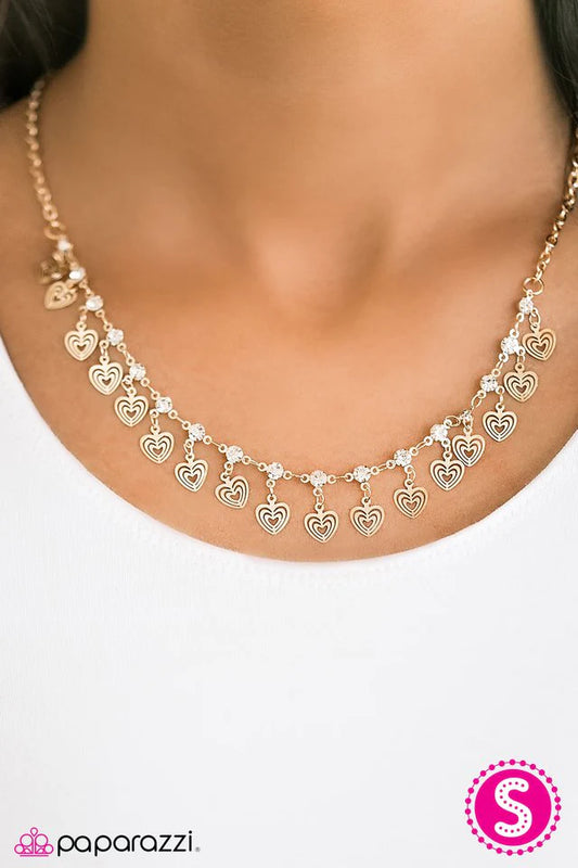 Paparazzi Necklace ~ Deepest Desires - Gold