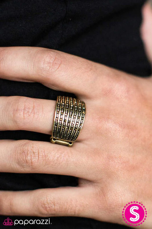 Paparazzi Ring ~ City Storm - Brass