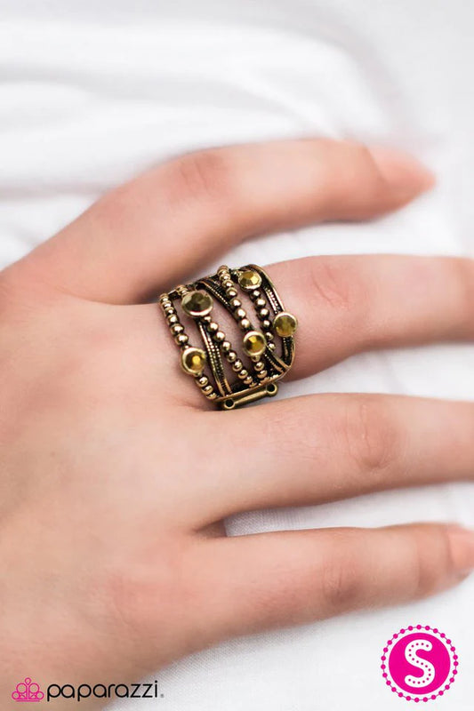 Paparazzi Ring ~ Cash Money - Brass