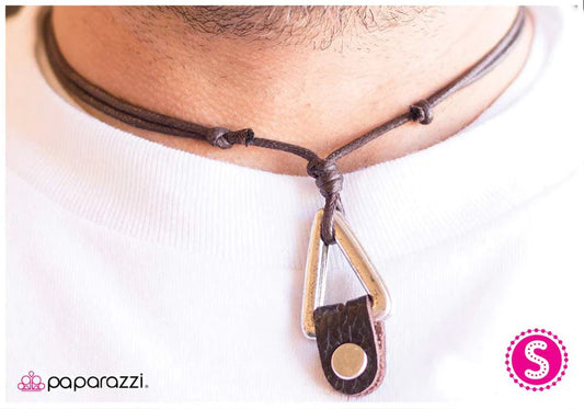 Paparazzi Necklace ~ Right on Point - Brown