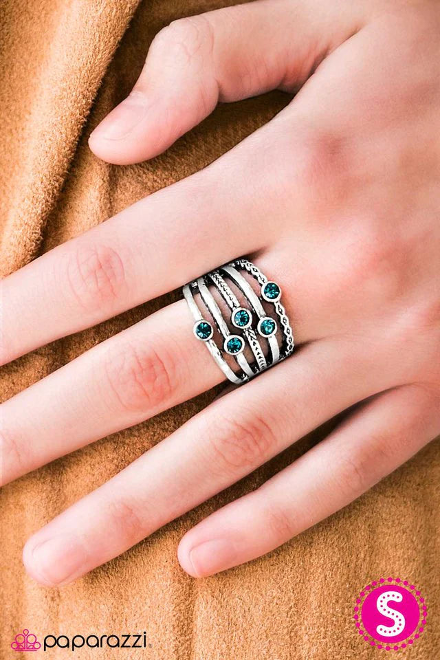 Paparazzi Ring ~ Close Ranks - Blue