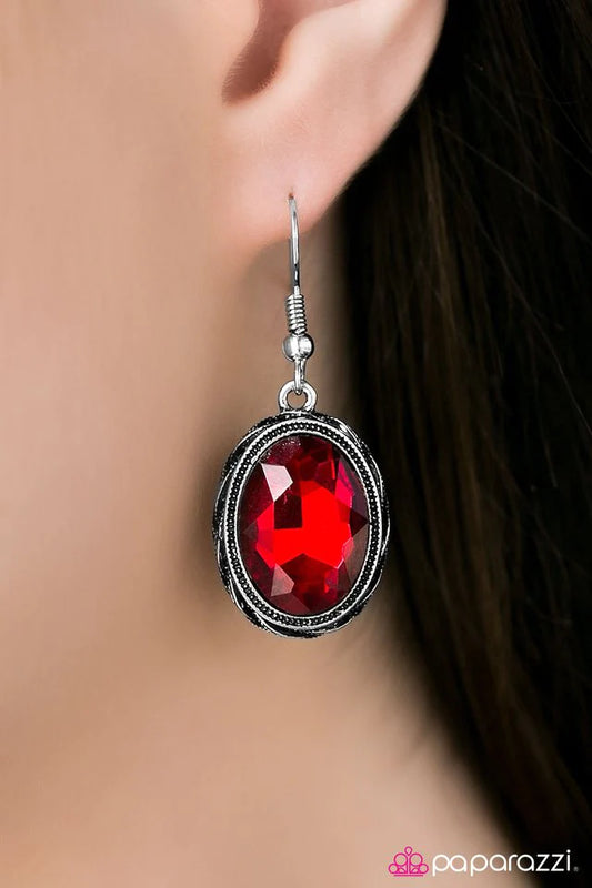 Paparazzi Earring ~ You Have Bewitched Me - Red