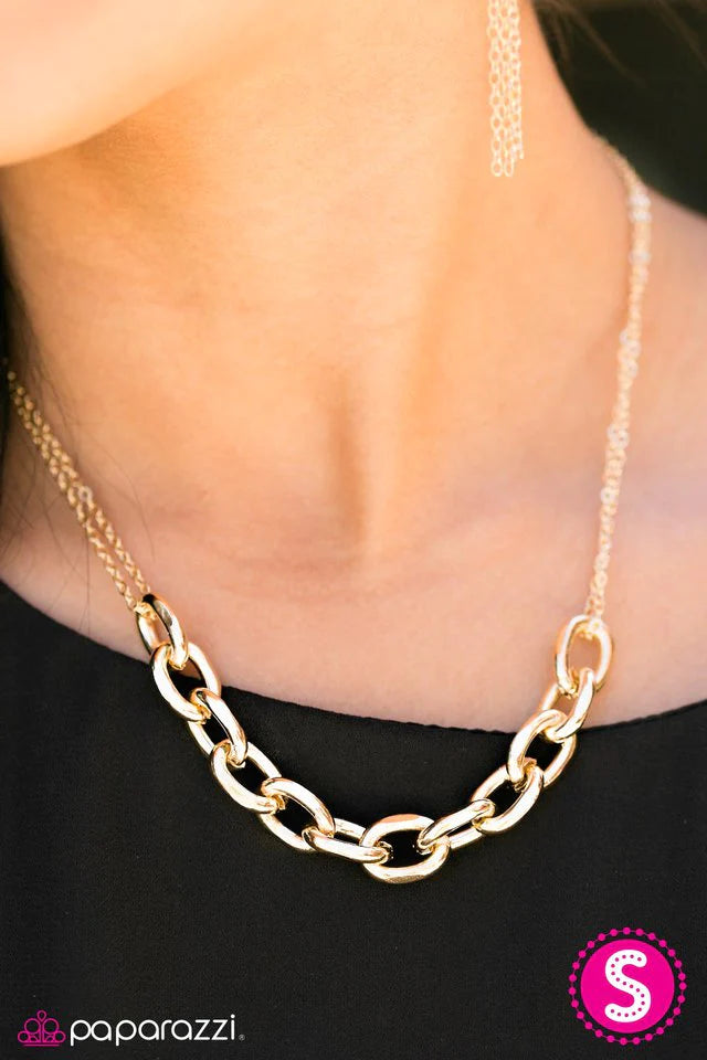 Paparazzi Necklace ~ In With The BOLD - Gold