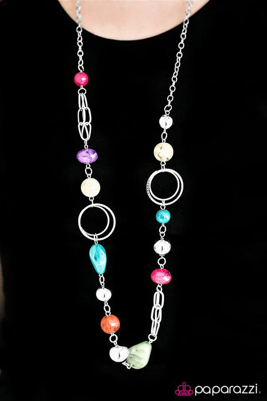 Paparazzi Necklace ~ Glam Grotto - Multi