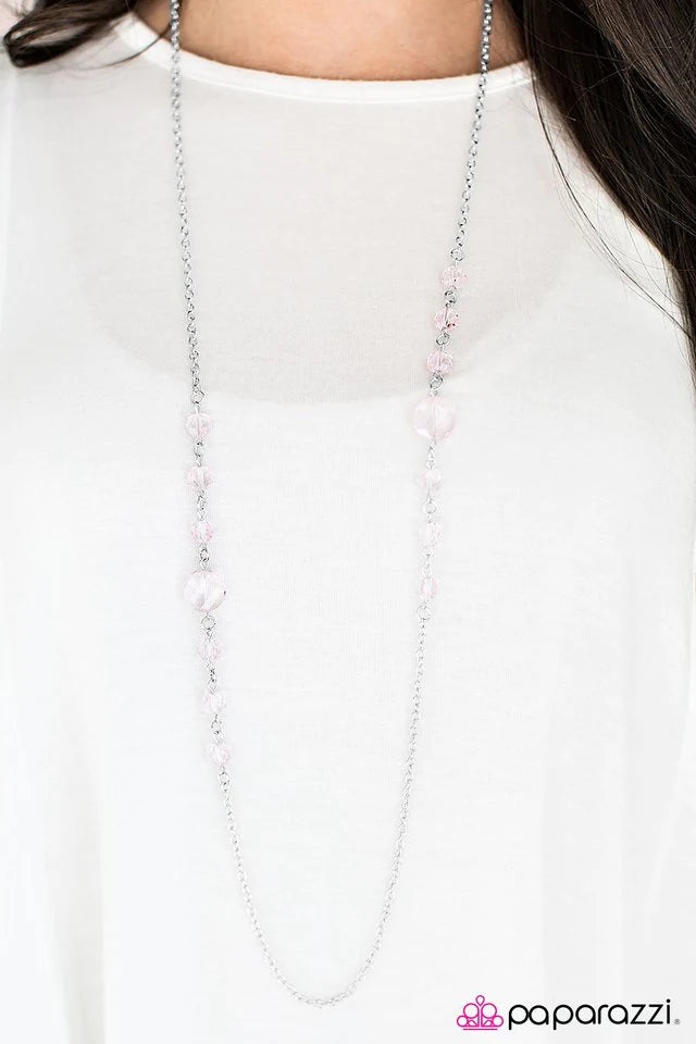 Paparazzi Necklace ~ More Mimosas - Pink