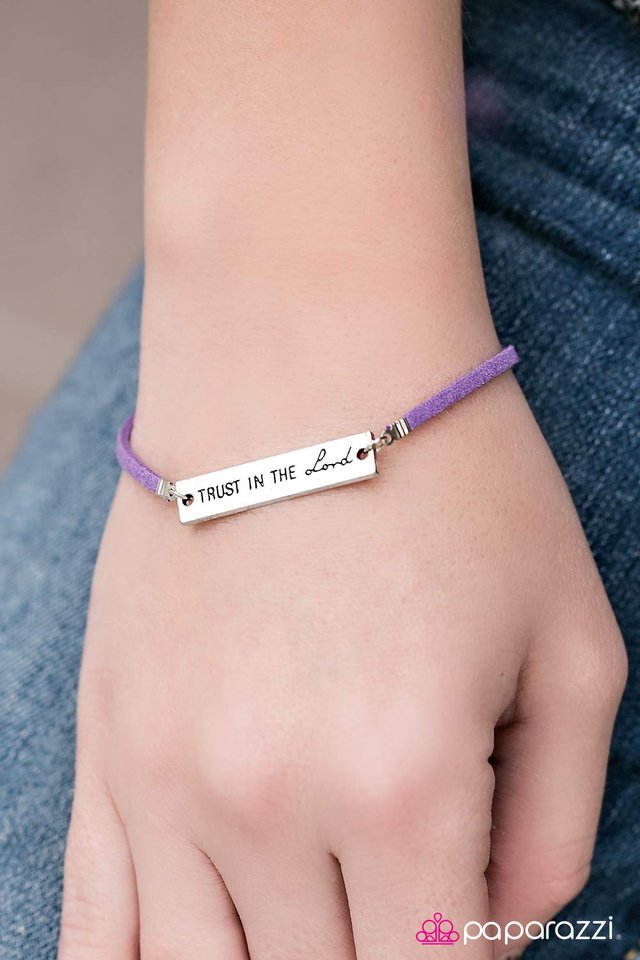 Paparazzi Bracelet ~ Have Faith - Purple