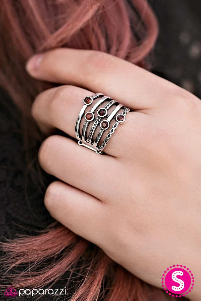 Paparazzi Ring ~ Close Ranks - Brown