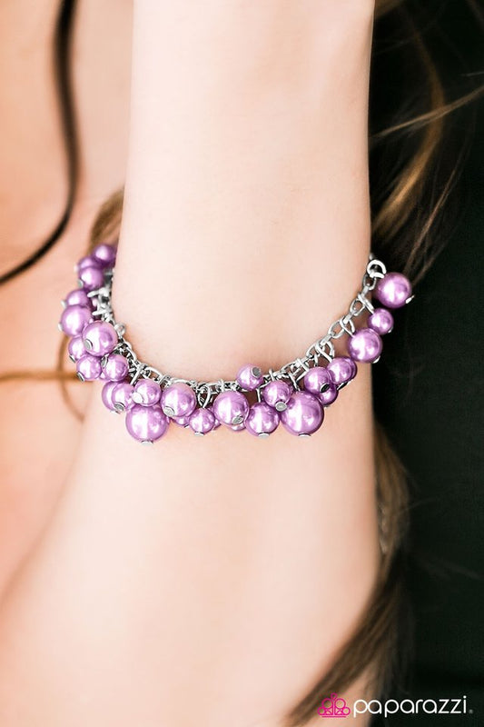 Paparazzi Bracelet ~ BAROQUE-ing All The Rules - Purple