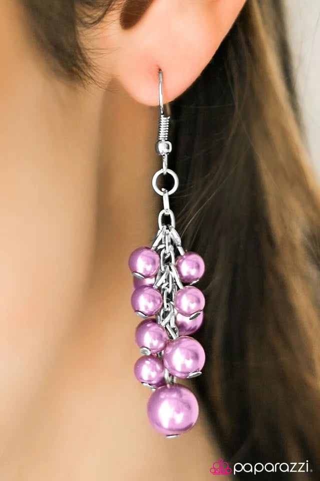 Paparazzi Earring ~ Give Me A BAROQUE! - Purple