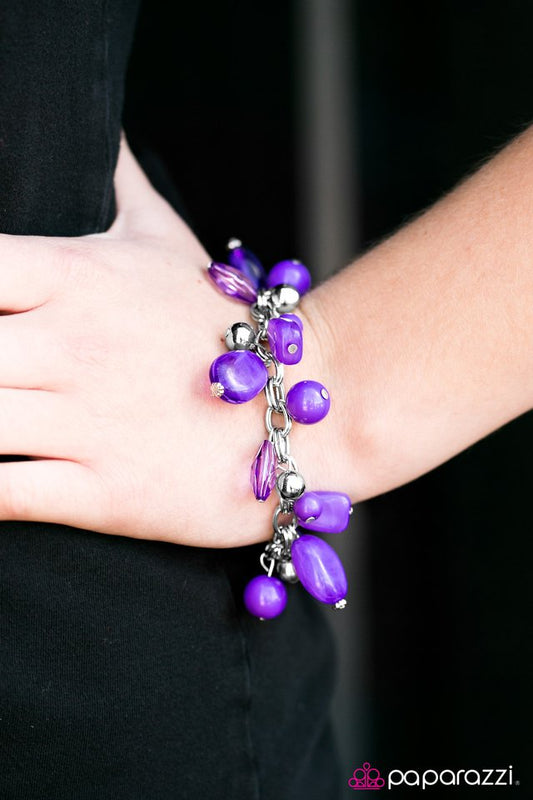 Paparazzi Bracelet ~ Coral Sea - Purple