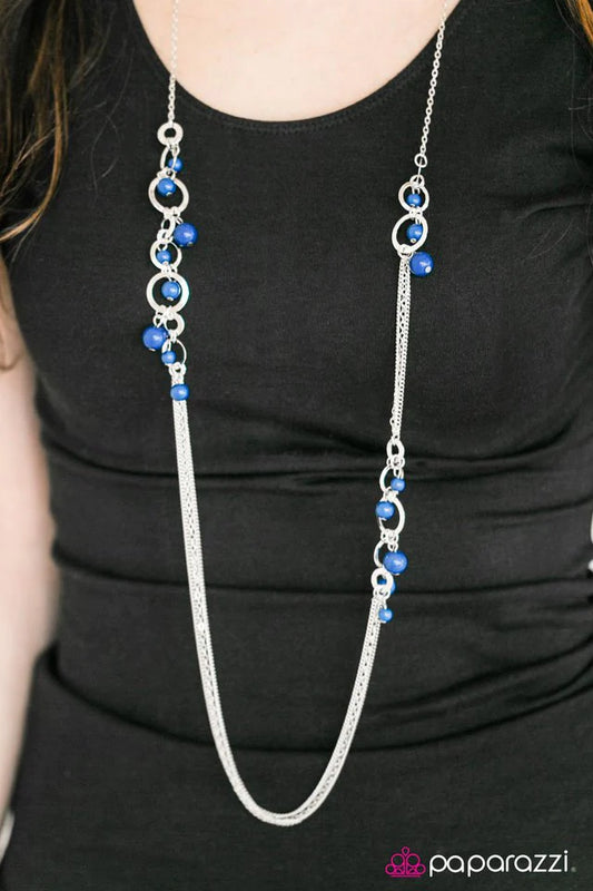 Paparazzi Necklace ~ Its Summer Somewhere - Blue