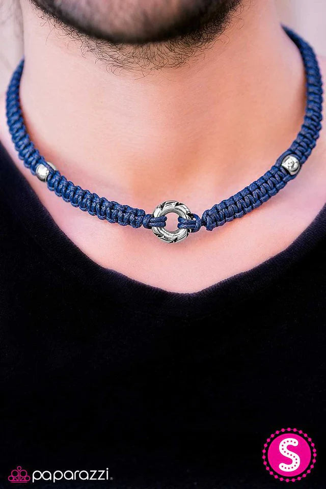 Paparazzi Necklace ~ If Theres A Will, Theres A WAVE - Blue