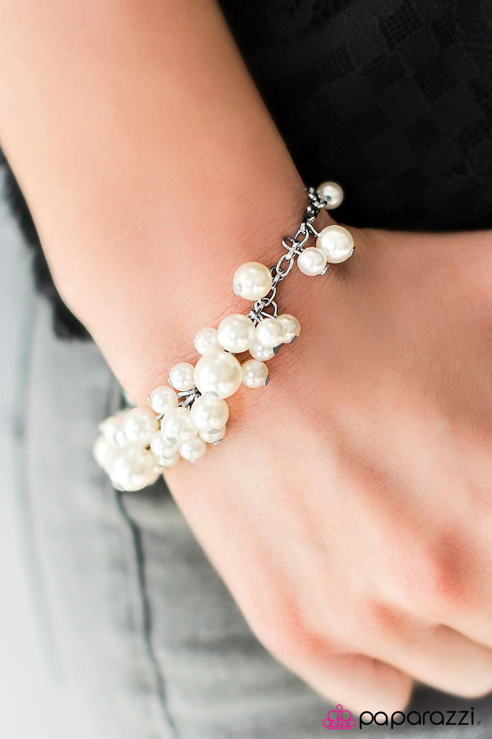 Paparazzi Bracelet ~ BAROQUE-ing All The Rules - White