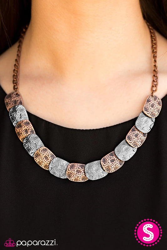 Paparazzi Necklace ~ GLAM Cave  - Copper