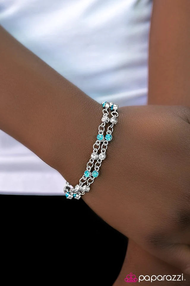 Pulsera Paparazzi ~ FIERCE and Foremost - Azul