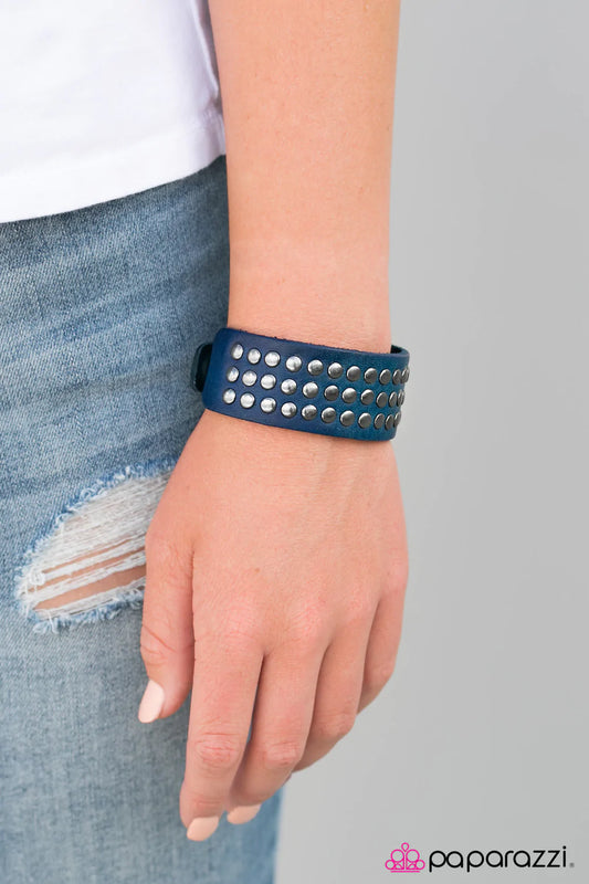 Pulsera Paparazzi ~ Espíritu Vaquera - Azul