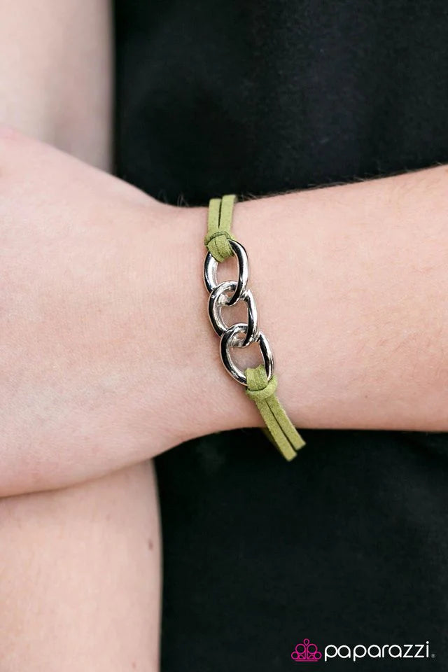 Paparazzi Bracelet ~ Lock It Down - Green