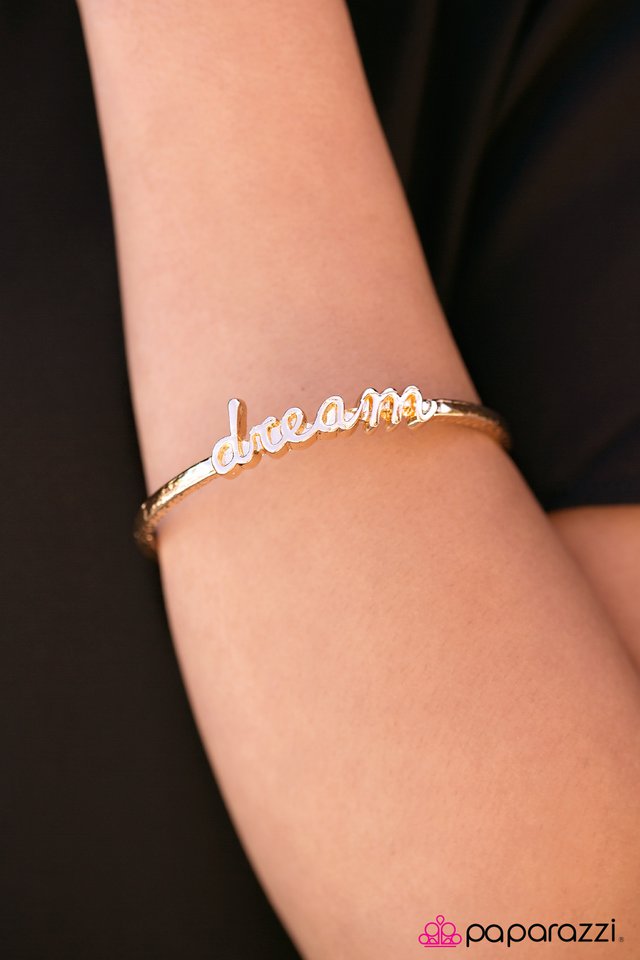 Paparazzi Bracelet ~ Make Your Dreams Happen - Gold