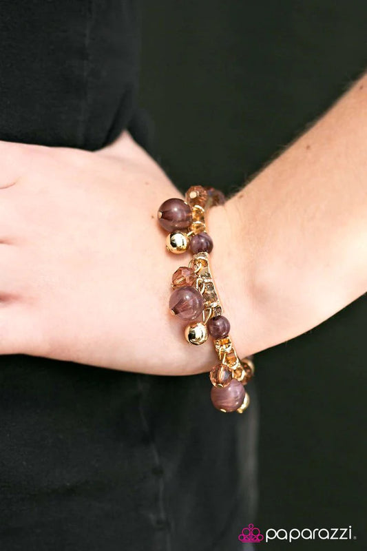 Paparazzi Bracelet ~ Never Say Never - Brown