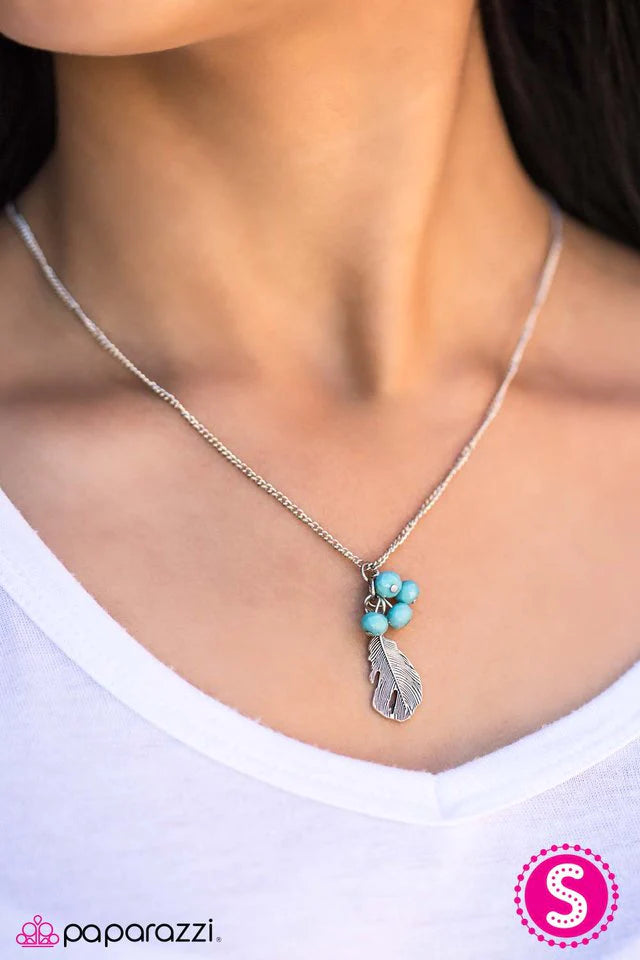 Paparazzi Necklace ~ Watch Me Soar - Blue