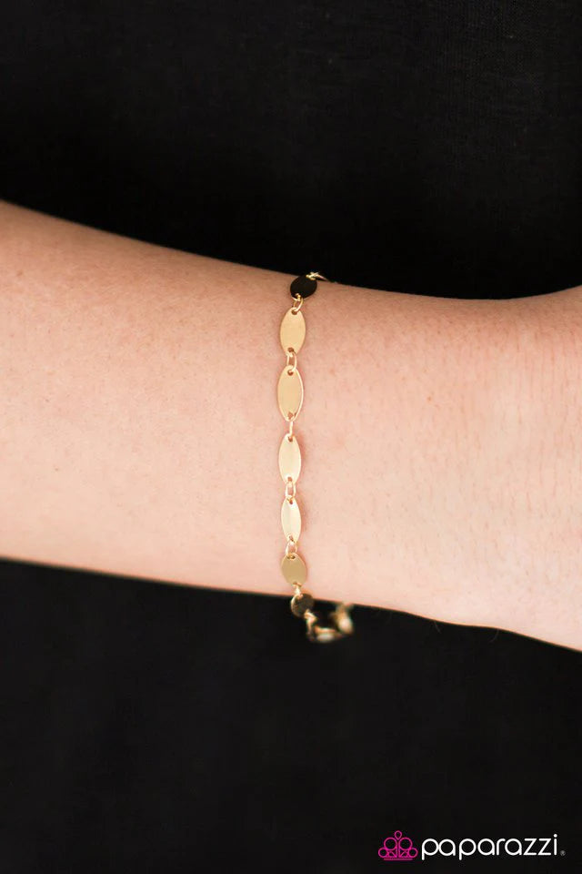 Paparazzi Bracelet ~ Flash Fire - Gold