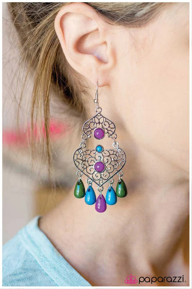 Paparazzi Earring ~ Boho Bollywood - Multi