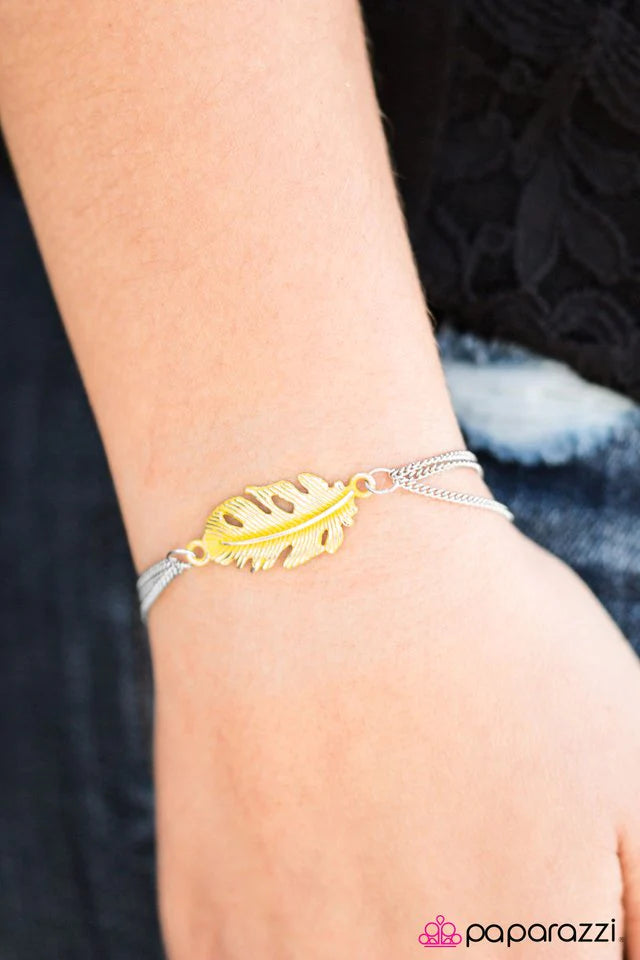 Paparazzi Bracelet ~ Great Heights - Yellow