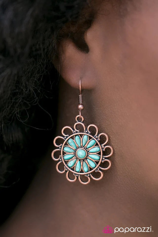 Paparazzi Earring ~ Into The Wild I Go - Copper