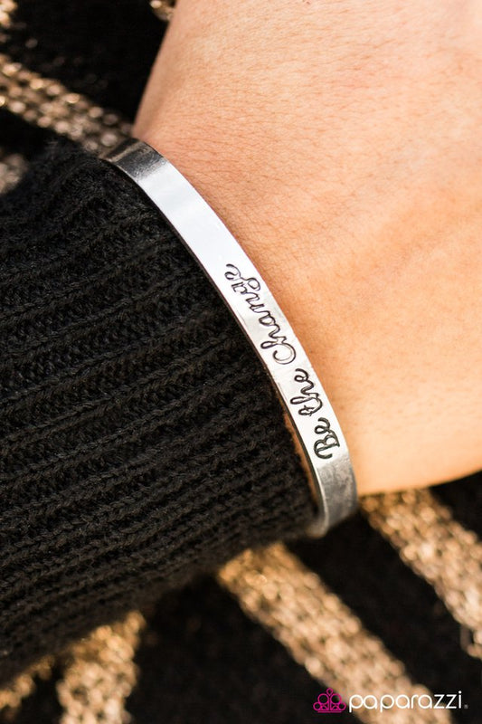 Paparazzi Bracelet ~ Be The Change - Silver