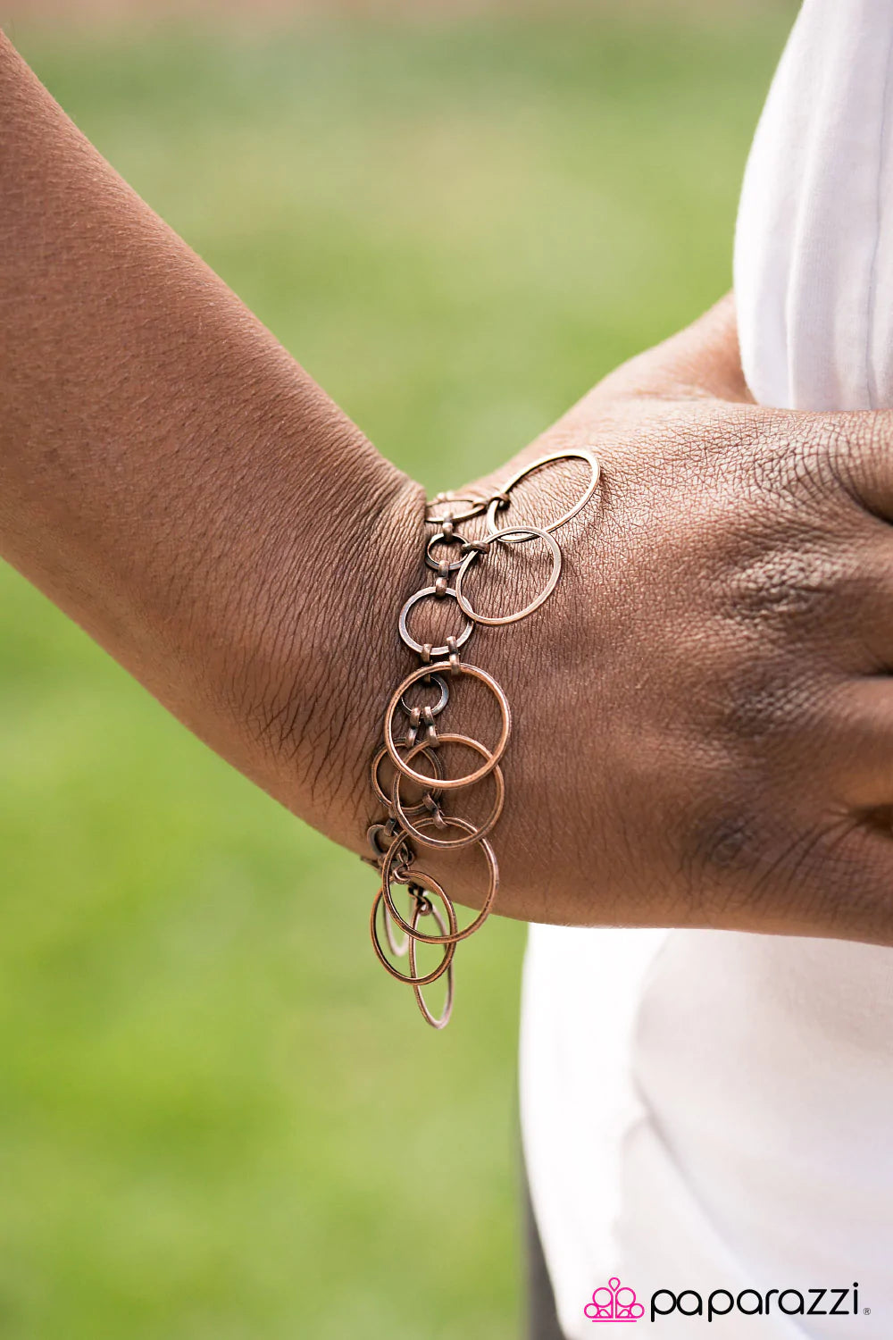 Pulsera Paparazzi ~ Ring Girl - Cobre