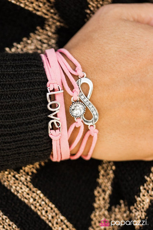 Paparazzi Bracelet ~ Infinitely Irresistible - Pink