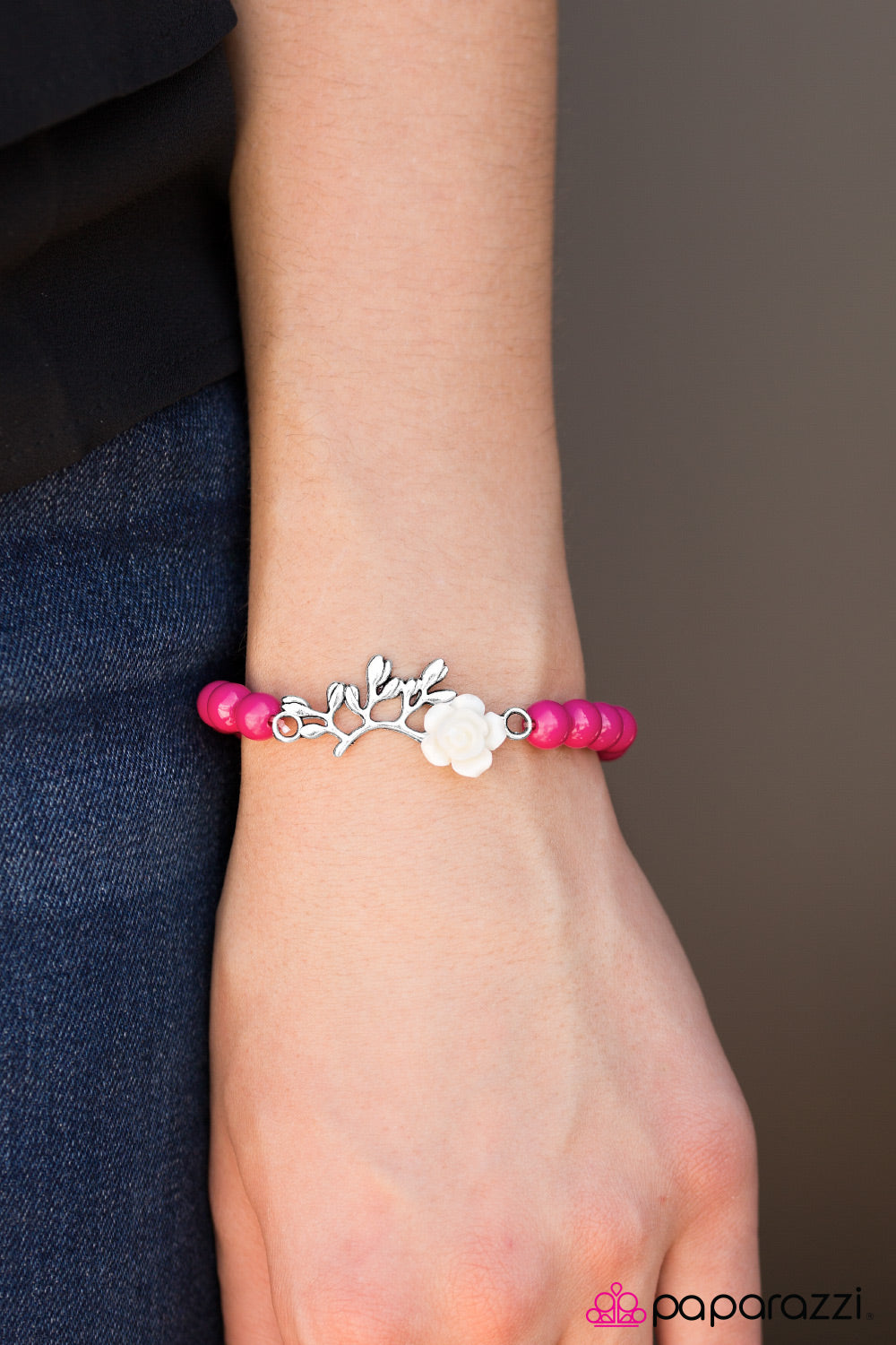 Paparazzi Bracelet ~ Garden Grotto - Pink