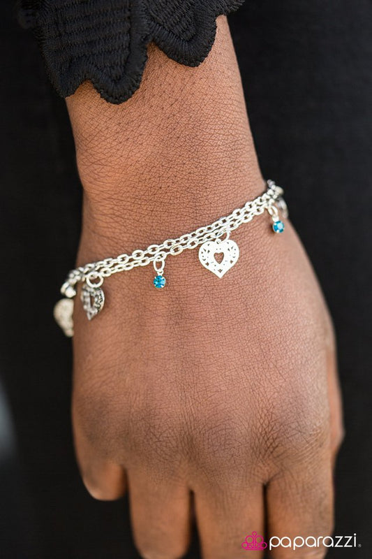 Paparazzi Bracelet ~ Ill Give You My Heart - Blue
