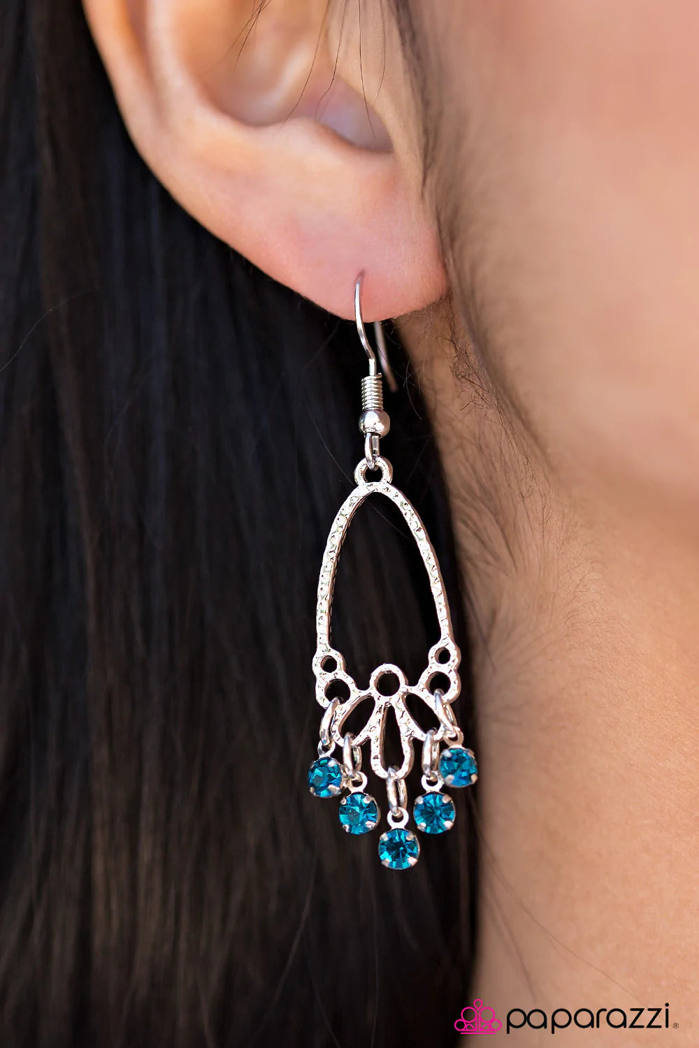 Paparazzi Earring ~ Twinkling Nights - Blue