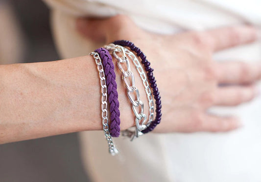 Paparazzi Bracelet ~ I Feel You - Purple