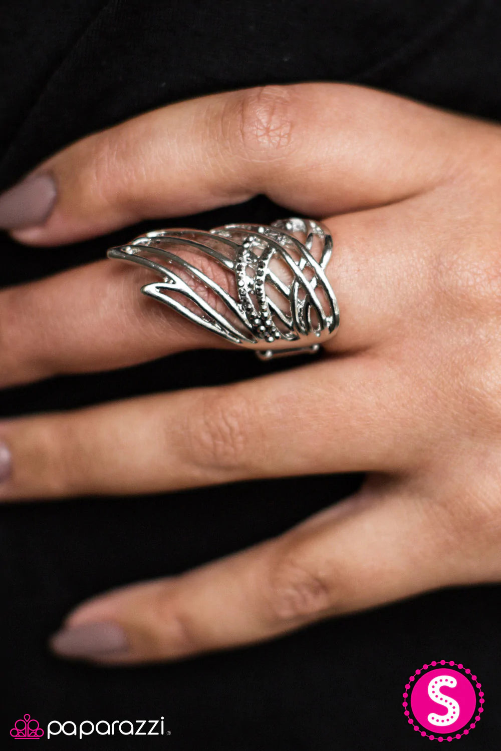 Paparazzi Ring ~ Catch Fire - Silver