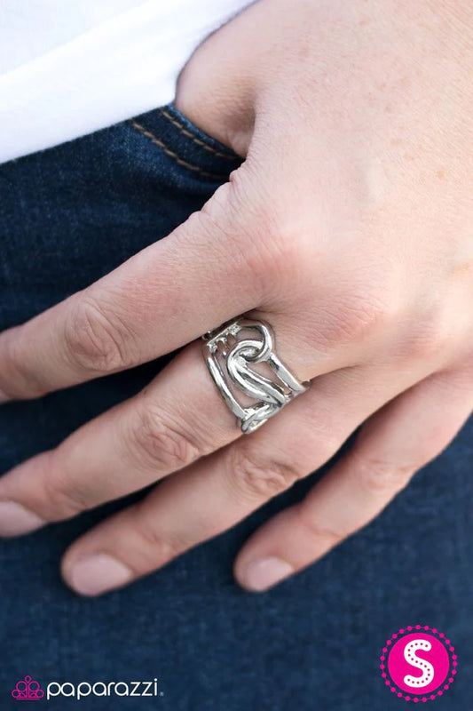 Paparazzi Ring ~ Tantalizingly Tangled - Silver