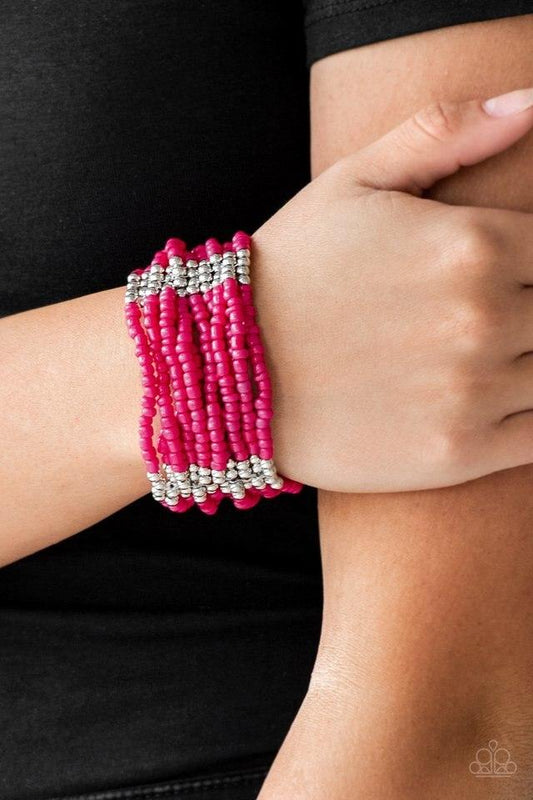 Paparazzi Bracelet ~ Outback Odyssey - Pink