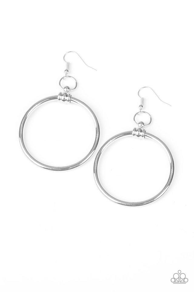 Paparazzi Earring ~ Total Focus - Silver