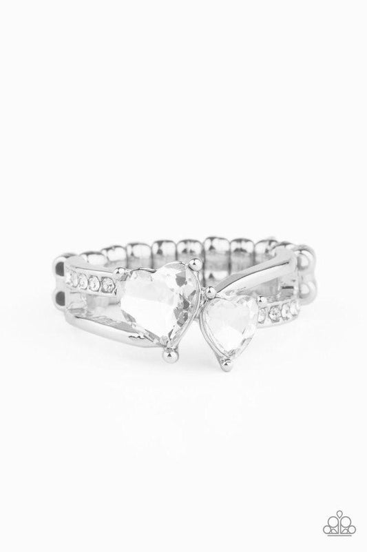 Paparazzi Ring ~ Always Adored - White