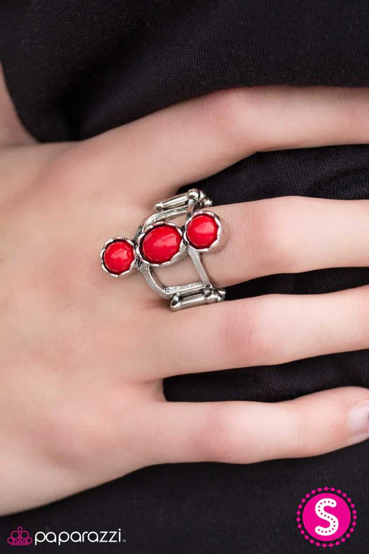 Paparazzi Ring ~ Into The Desert - Red