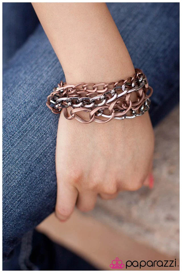 Pulsera Paparazzi ~ Material Girl - Cobre