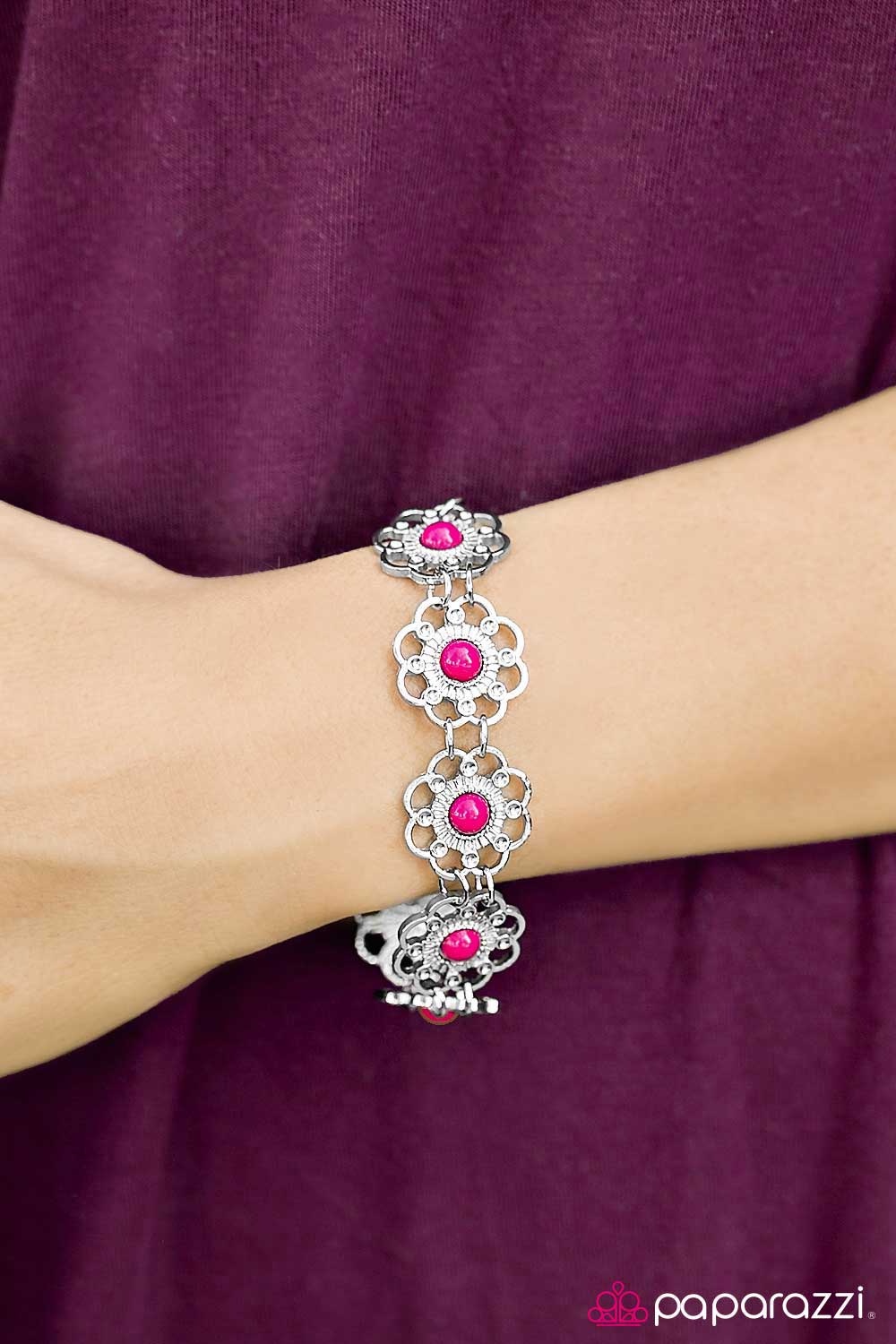 Paparazzi Bracelet ~ Summer Garden - Pink