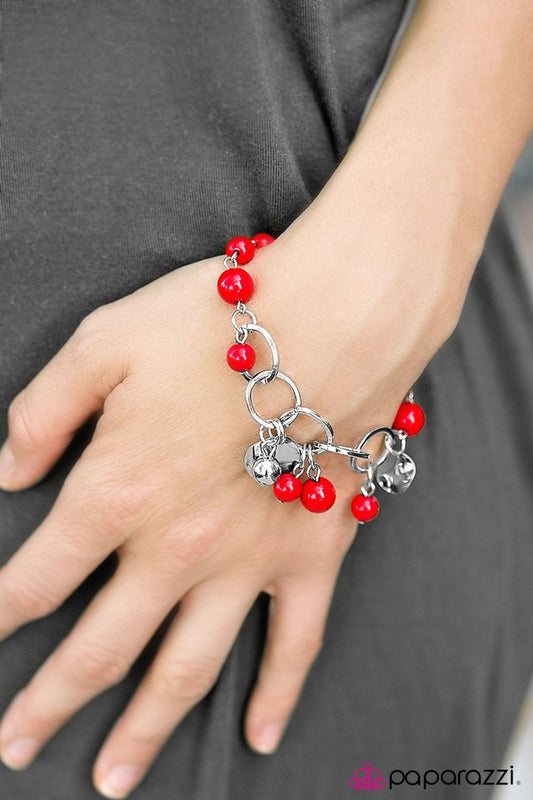 Paparazzi Bracelet ~ You Had Me At Aloha - Red