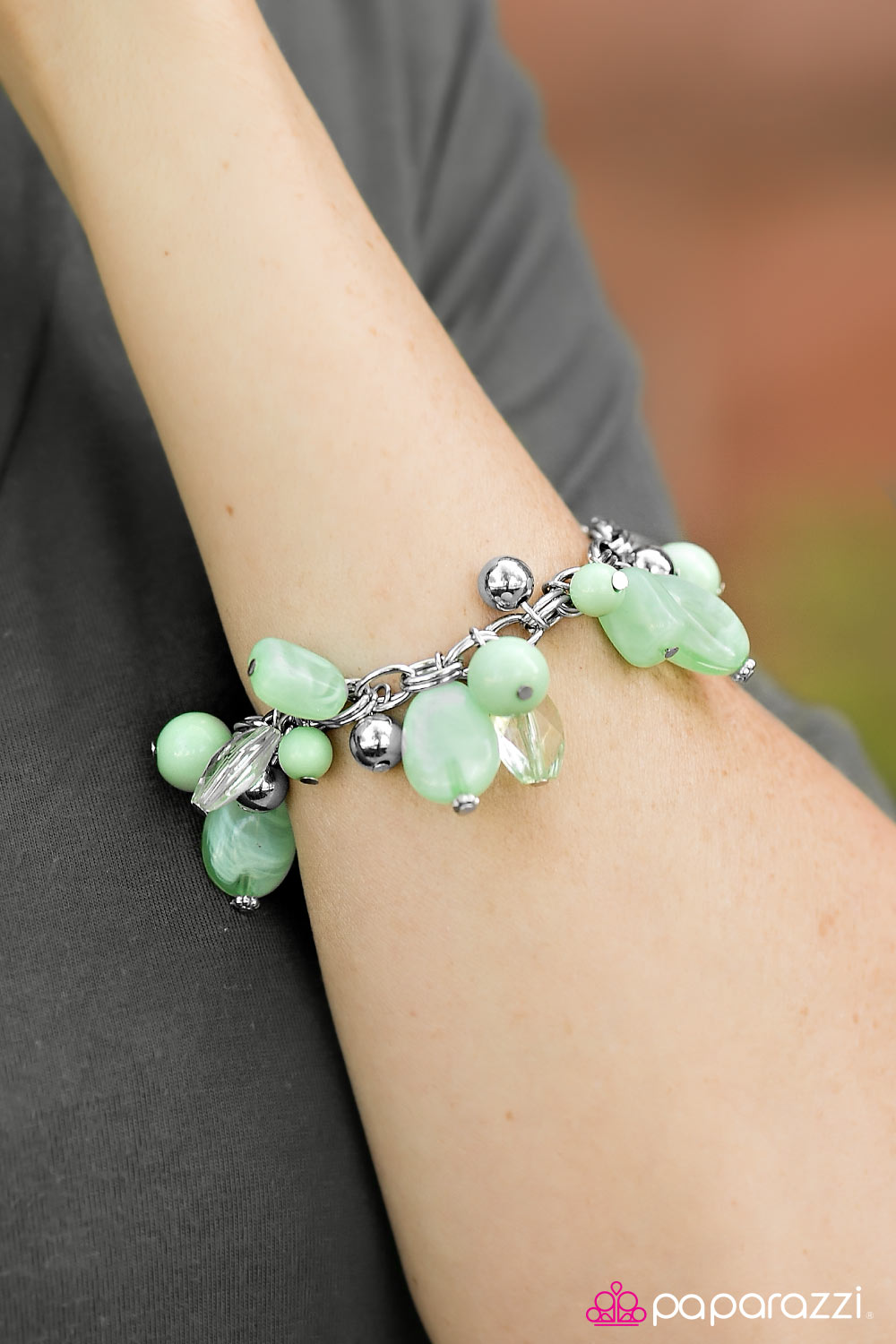 Paparazzi Bracelet ~ Coral Sea - Green